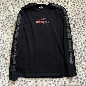 Black Hollister, long sleeve, T-shirt, size extra small.